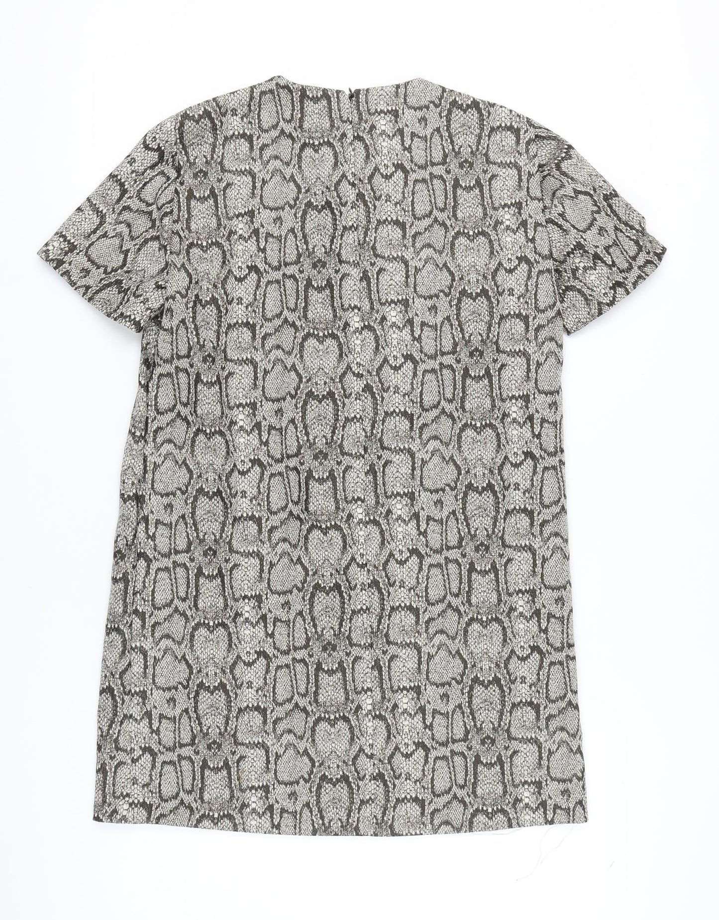 Zara Women Multicoloured Animal Print Shift Dress