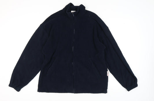Protal Men's Blue Fleece Jacket L Full Zip