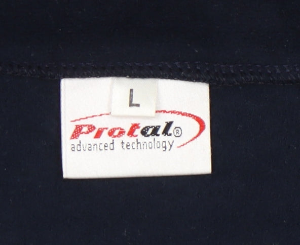 Protal Men's Blue Fleece Jacket L Full Zip