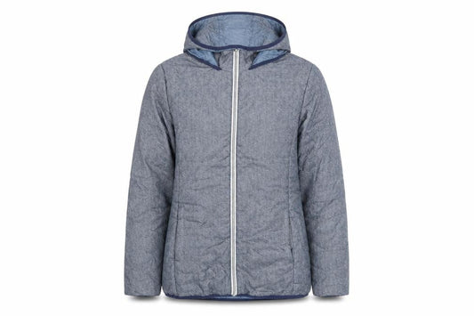 Nathalie Andersen Women's Blue Hooded Jacket, S, Casual