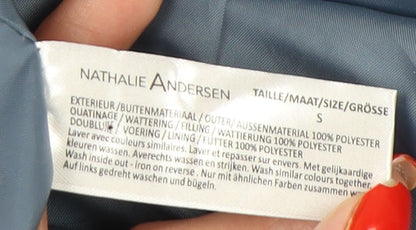 Nathalie Andersen Women's Blue Hooded Jacket, S, Casual
