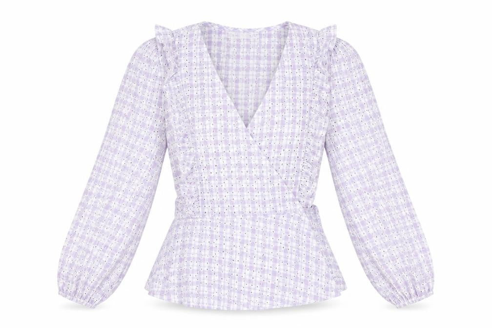 Oasis Women’s Multicoloured Wrap Blouse, Size 10