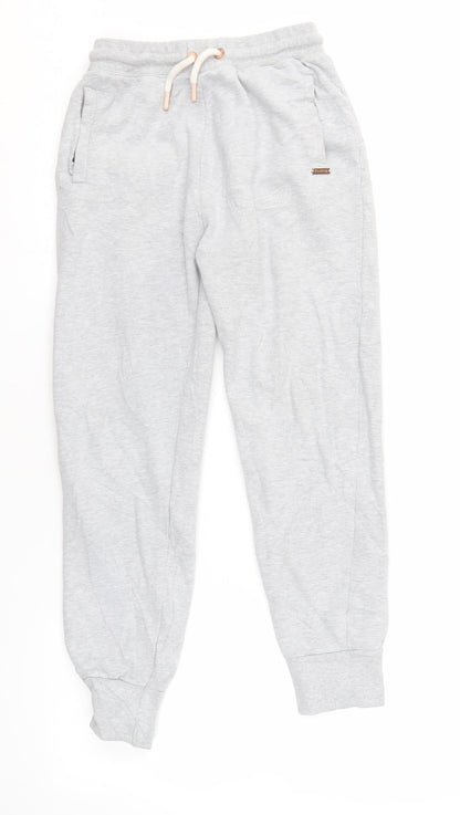 Additional front view of Firetrap girls’' grey jogger trousers 13 years - activewear essential