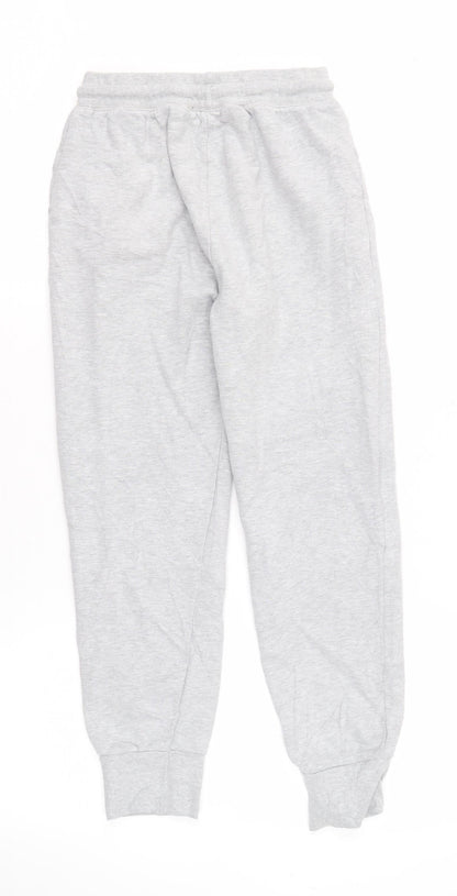 Back view of Firetrap girls’' grey jogger trousers 13 years - activewear essential
