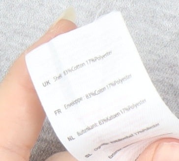 Close-up detail of Firetrap girls’' grey jogger trousers 13 years - activewear essential