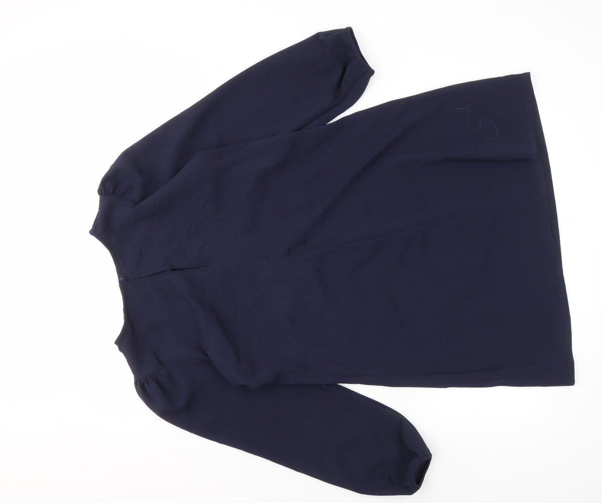 Lipsy Women’s Blue Dress, Size 12, Long Sleeve