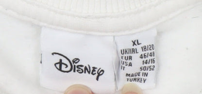 Preloved Disney Women's White Chip 'n' Dale Pullover Graphic Sweatshirt Size 18 - Label