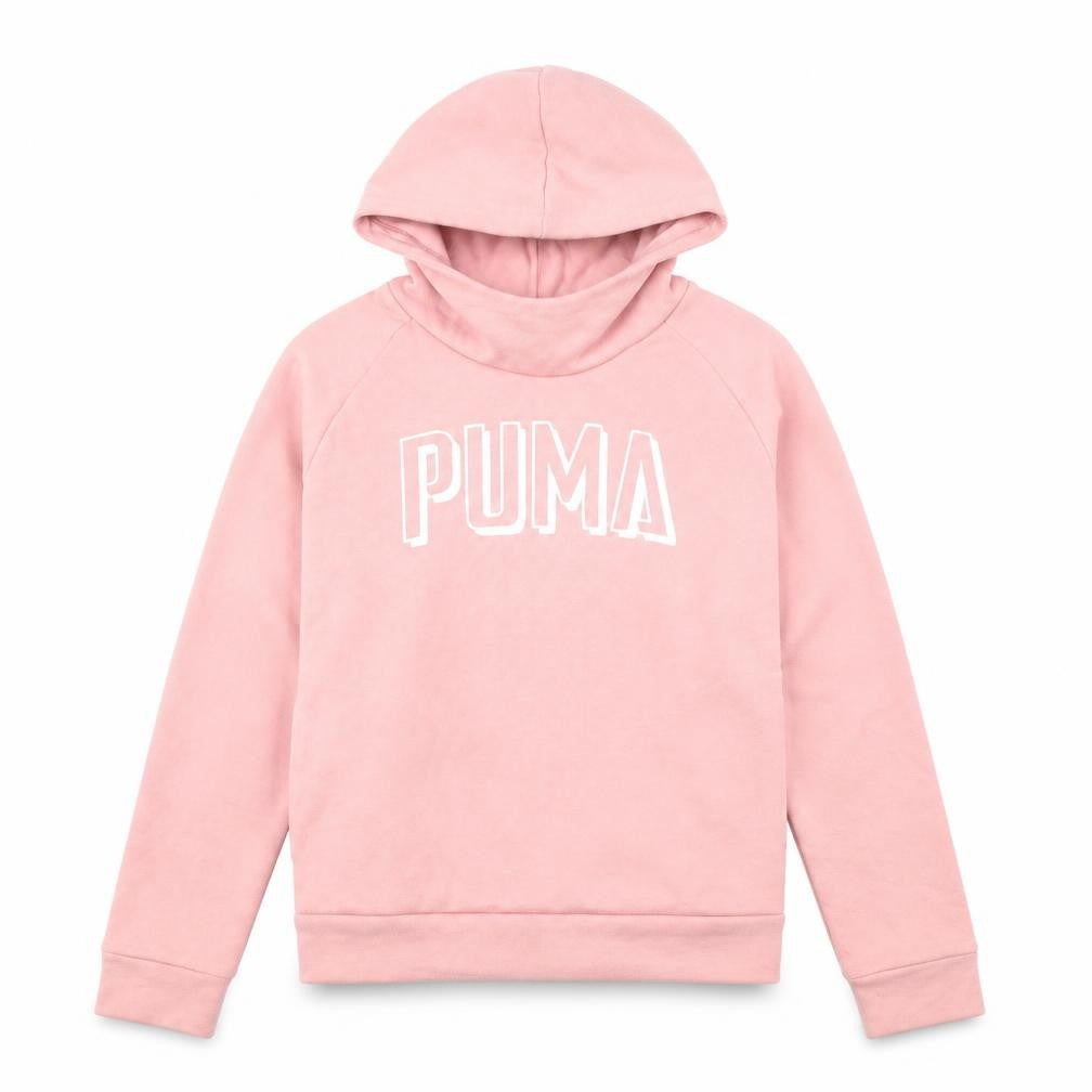 Puma Women's Pink XS Pullover Hoodie with Logo