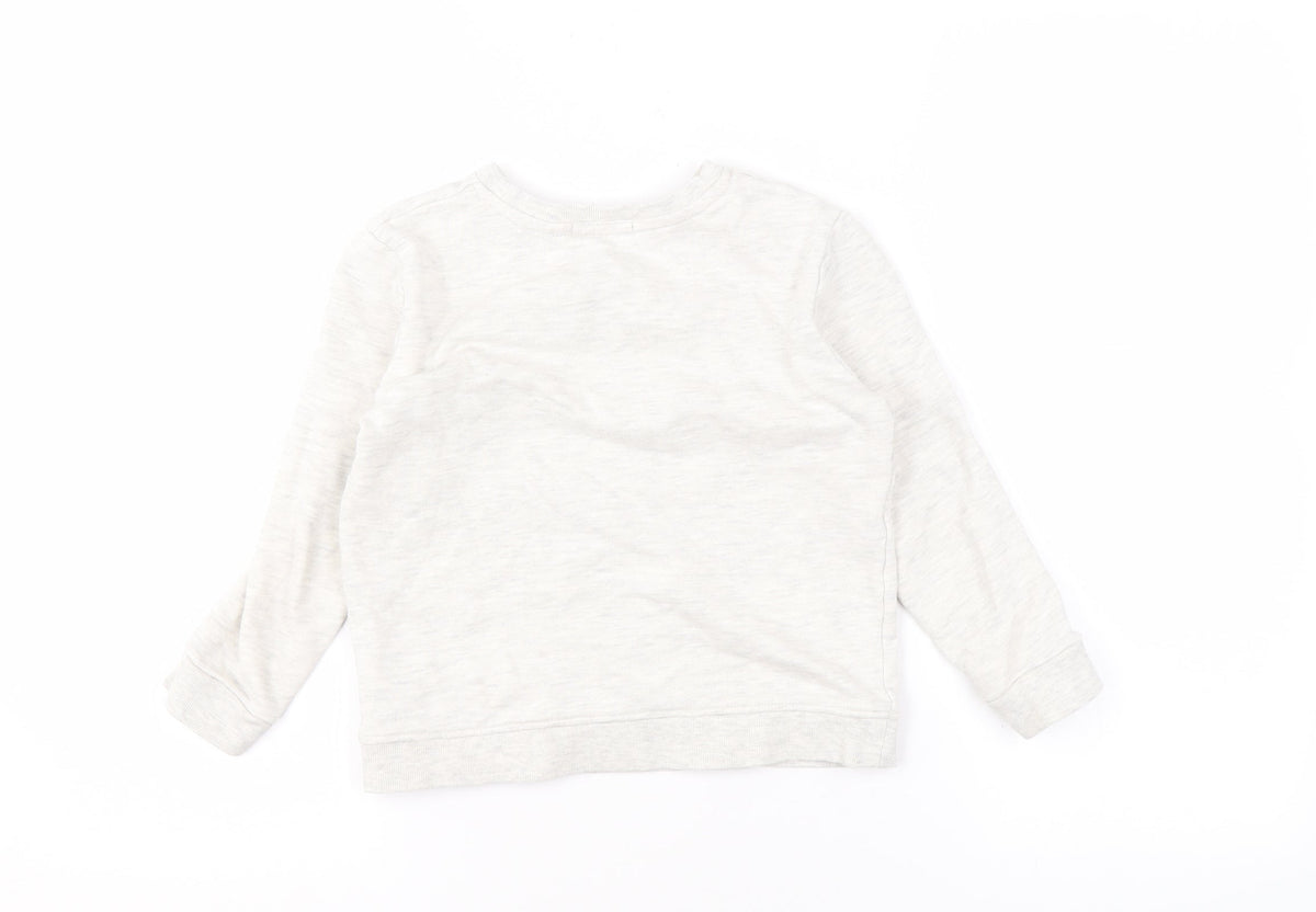 Barbour Girls White Bunny Graphic Sweatshirt S