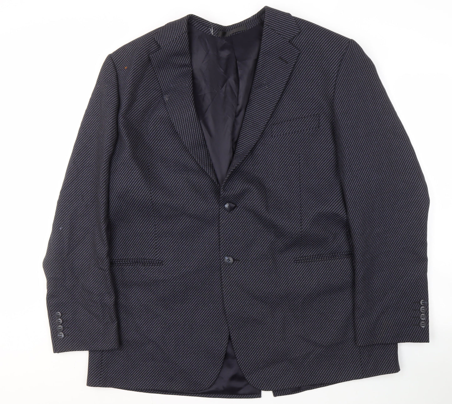 Marks and Spencer Men's Blue Wool Blazer 46 Long