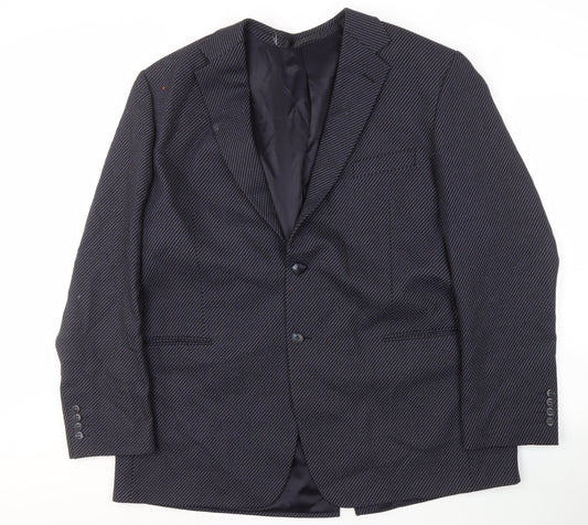 Marks and Spencer Men's Blue Wool Blazer 46 Long