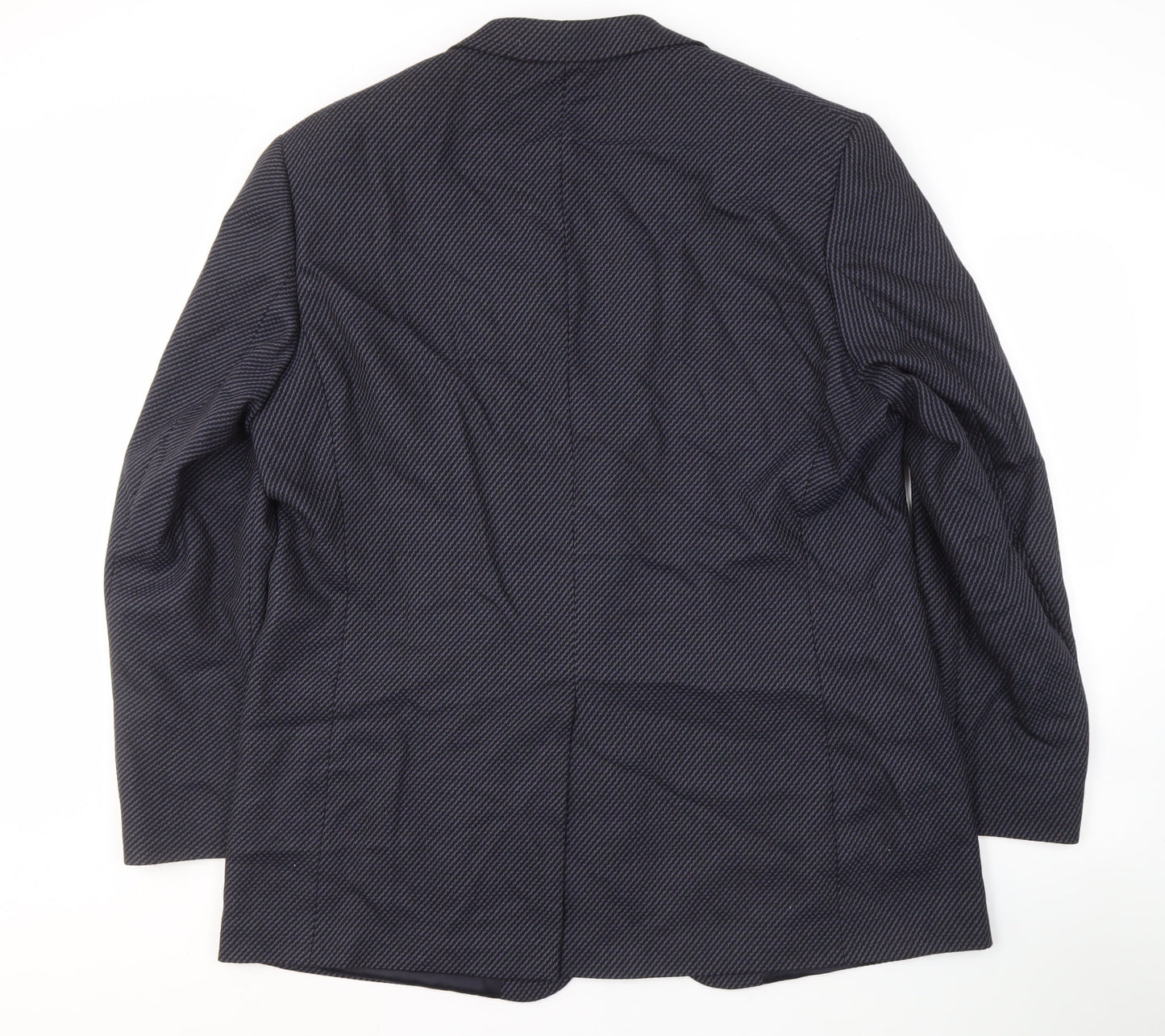 Marks and Spencer Men's Blue Wool Blazer 46 Long