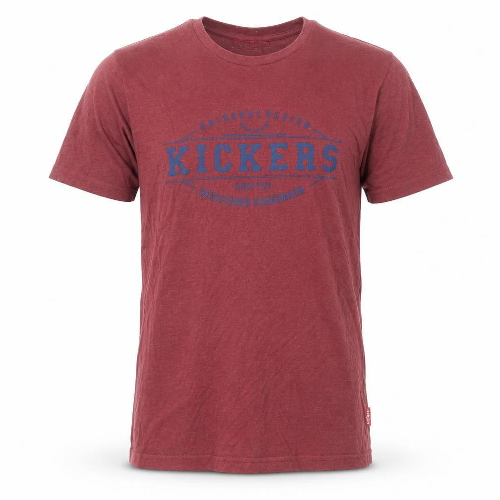Kickers Men's Red Graphic Print T-Shirt, Size L