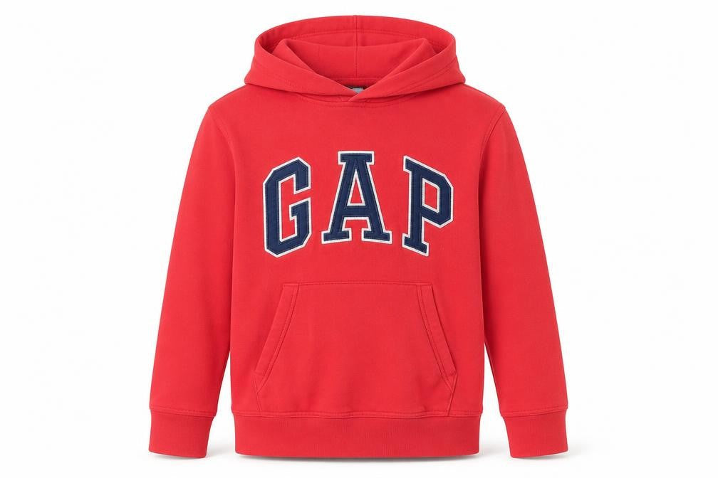 Gap Boys Red Pullover Hoodie - Size 12 Years