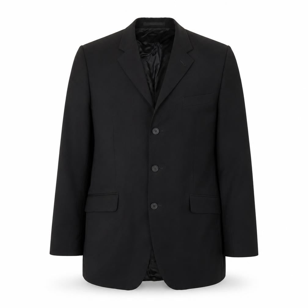 Jasper Conran Men's Black Wool Blazer, Size 42 Long
