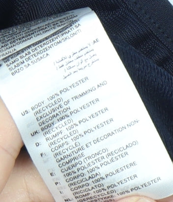 Close-up detail of Adidas boys’ blue track jacket 9-10 years