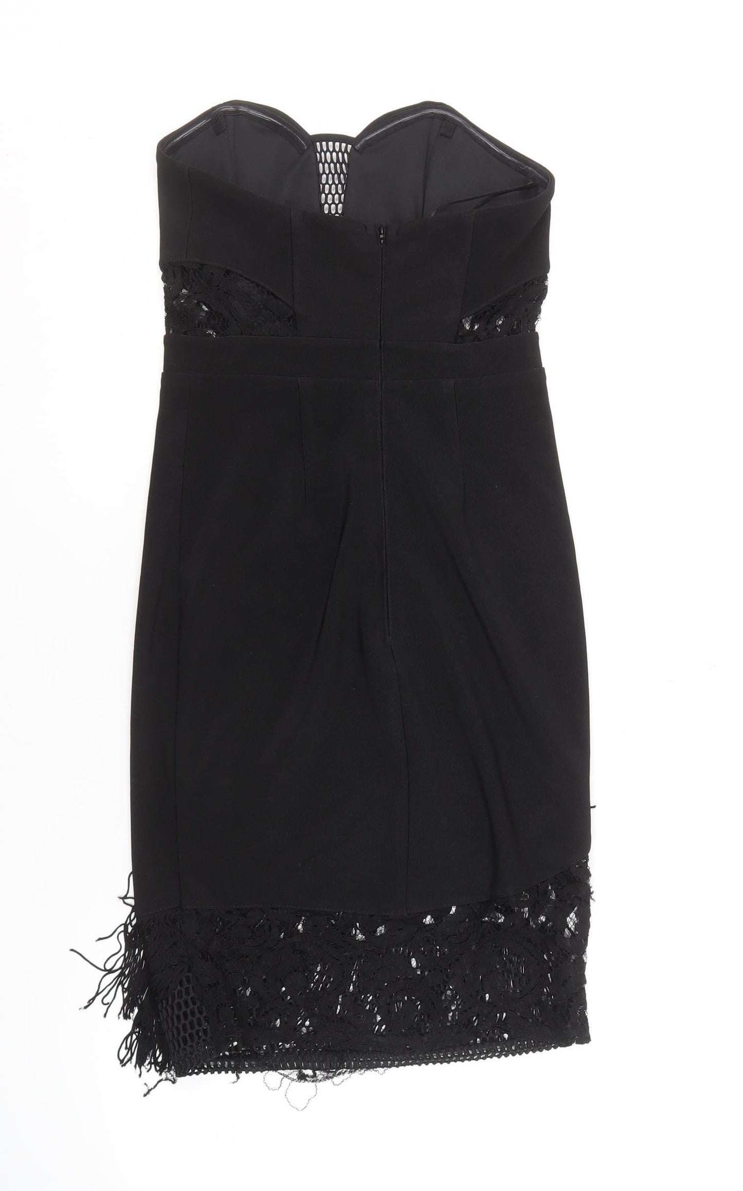 Lipsy London Women's Black Bodycon Dress Size 8