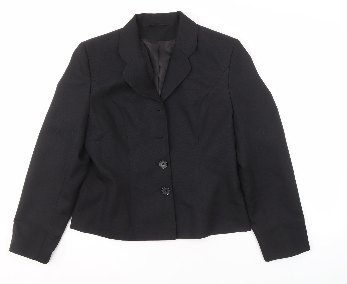 BHS Women's Black Suit Jacket, Size 12, Lined