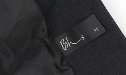 Close-up detail of BHS Women's Black Suit Jacket, size 12, Lined