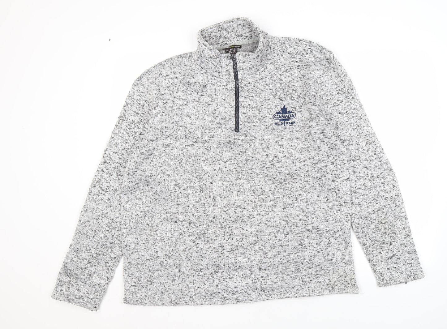 Atlas For Men Grey Pullover Sweatshirt Men's L