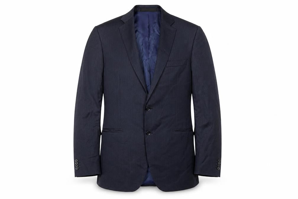 Marks & Spencer Men's Blue Long Blazer Size 42L
