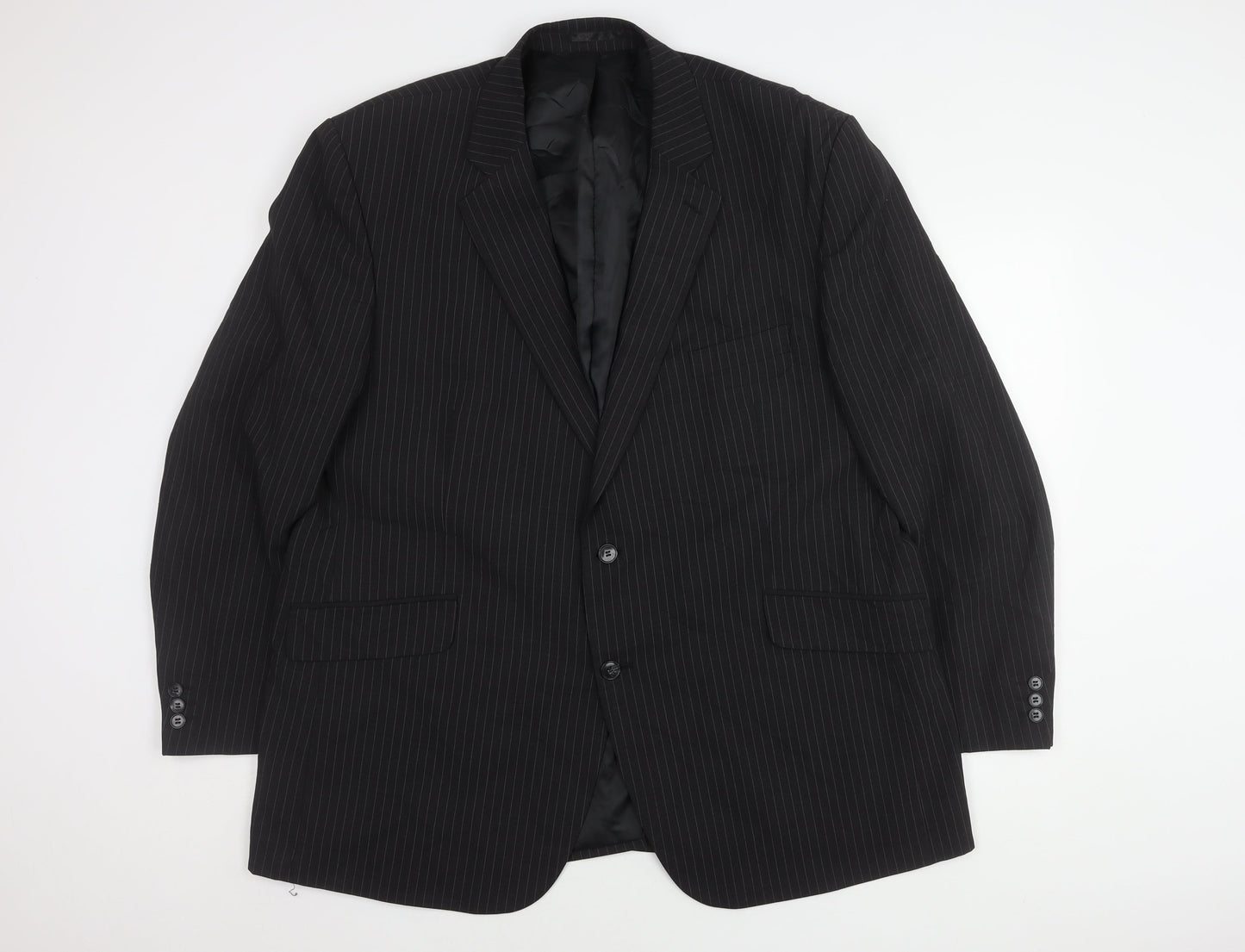 Centaur Men's Black Striped Blazer 50R