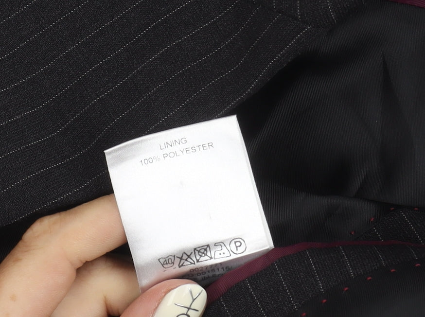 Centaur Men's Black Striped Blazer 50R