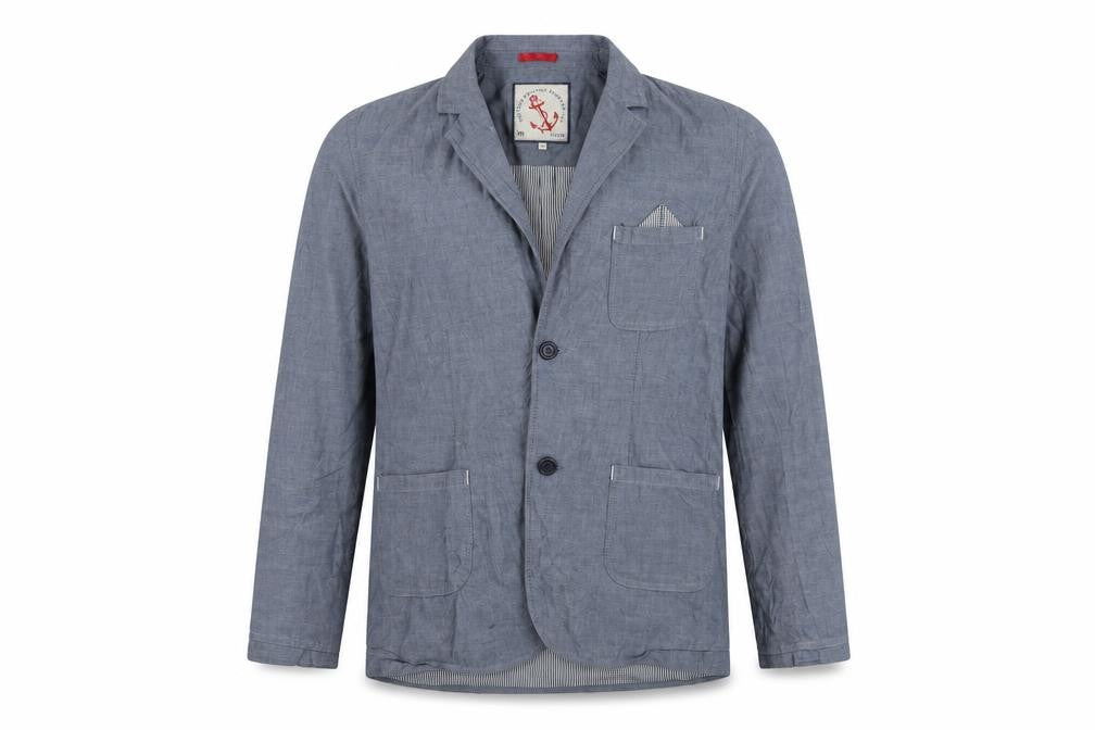 The True Heritage Men's Blue Blazer, L, Notch Lapel