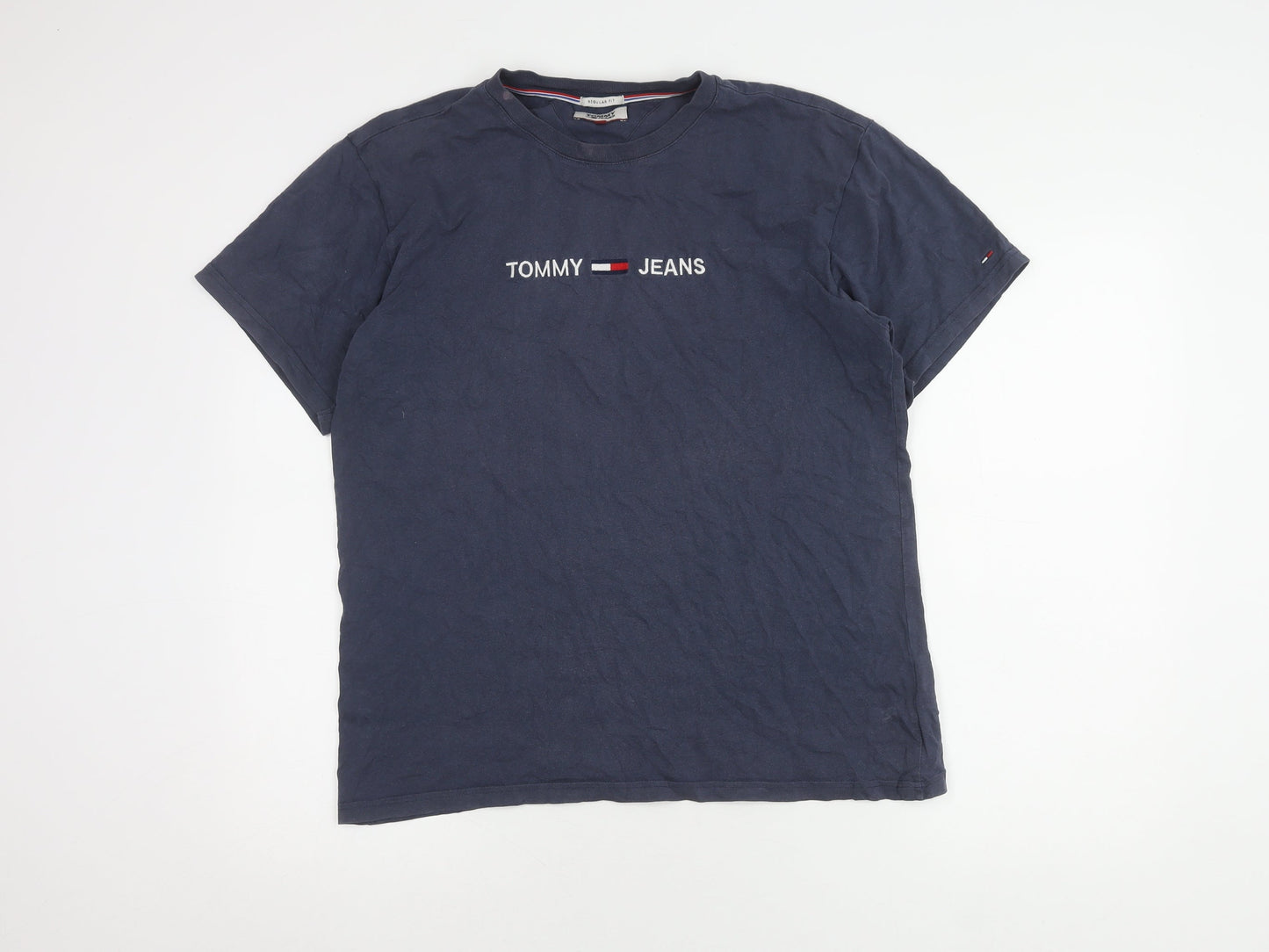 Tommy Jeans Men's Blue Medium Regular Fit T-Shirt