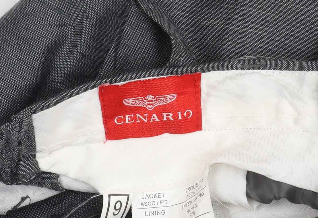 Cenario Boys Grey Dress Pants, 9 Years, Formal Button Closure