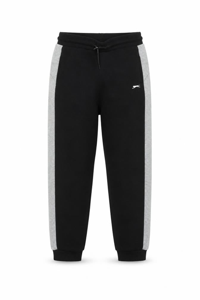Slazenger Boys Black Joggers 11-12 Years Colourblock