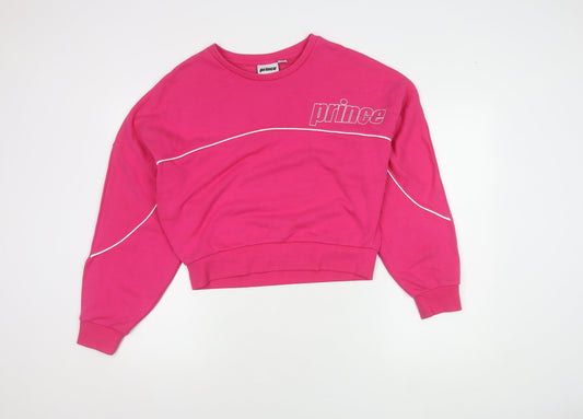 Prince Women's Pink Pullover Sweatshirt L