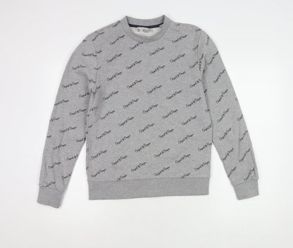 Original Penguin Men's Grey Logo Sweater Medium Pullover