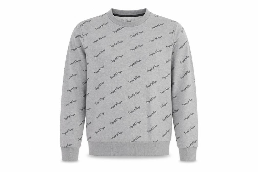 Original Penguin Men's Grey Logo Sweater Medium Pullover