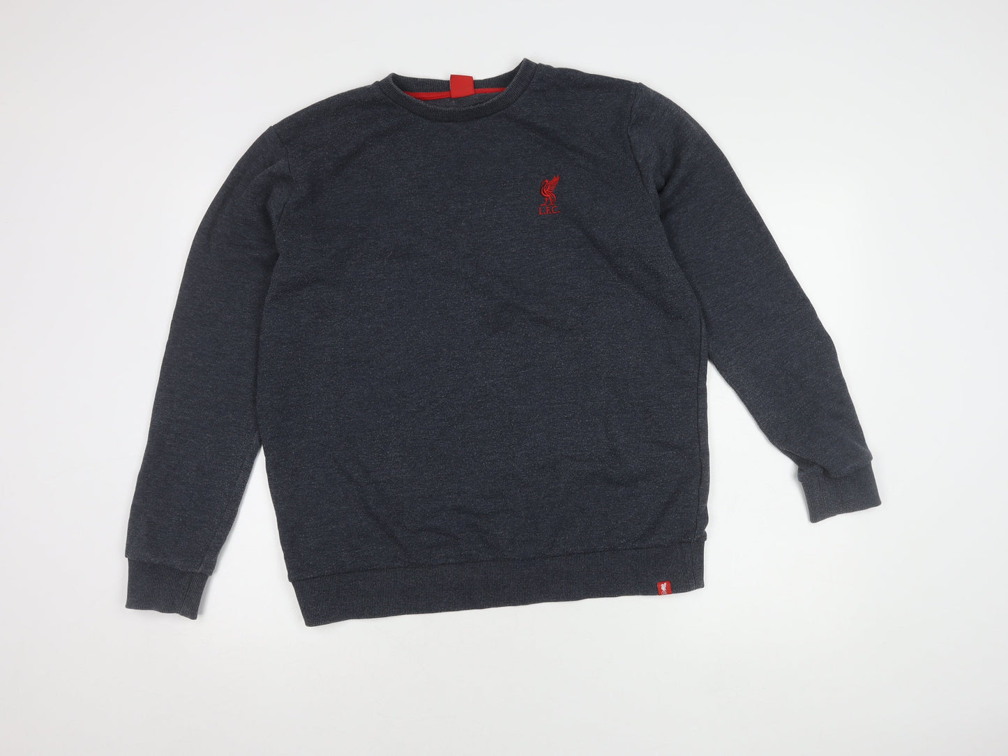 LFC Men's Black Crew Neck Sweatshirt, Large, Sports Style