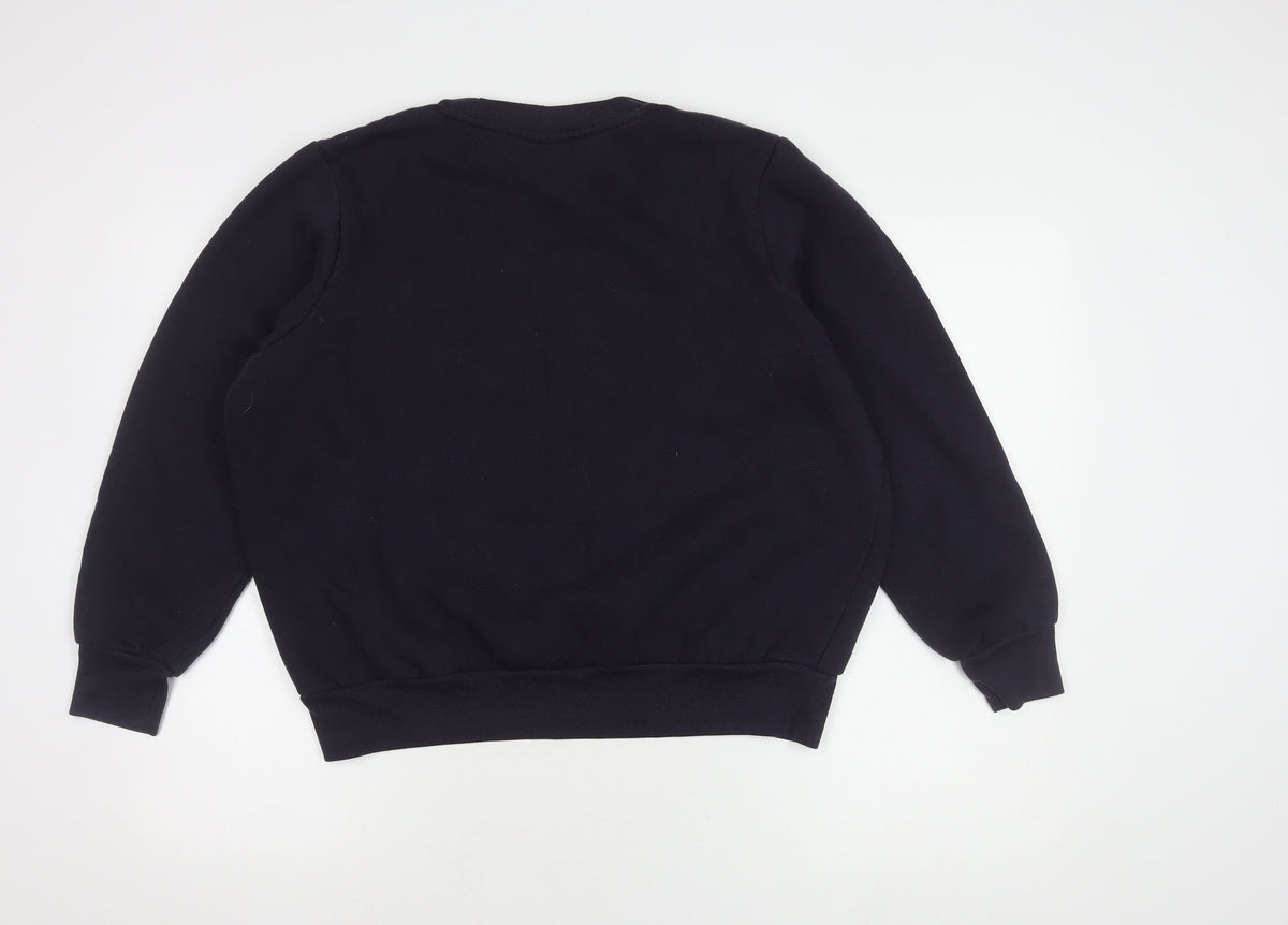 Slazenger Boys Black Sweatshirt M with Logo Accent