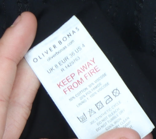 Oliver Bonas Women's Black Polka Dot Dress Size 8