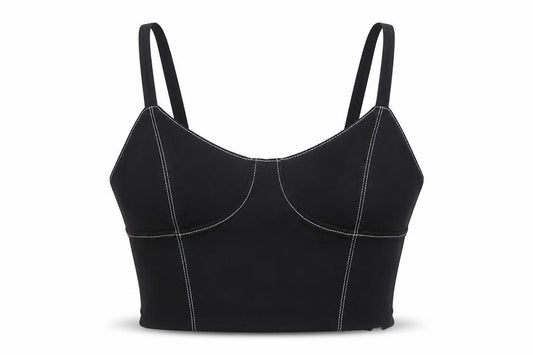 Bershka Women's Black Camisole Tank Top, Size S, Casual Style