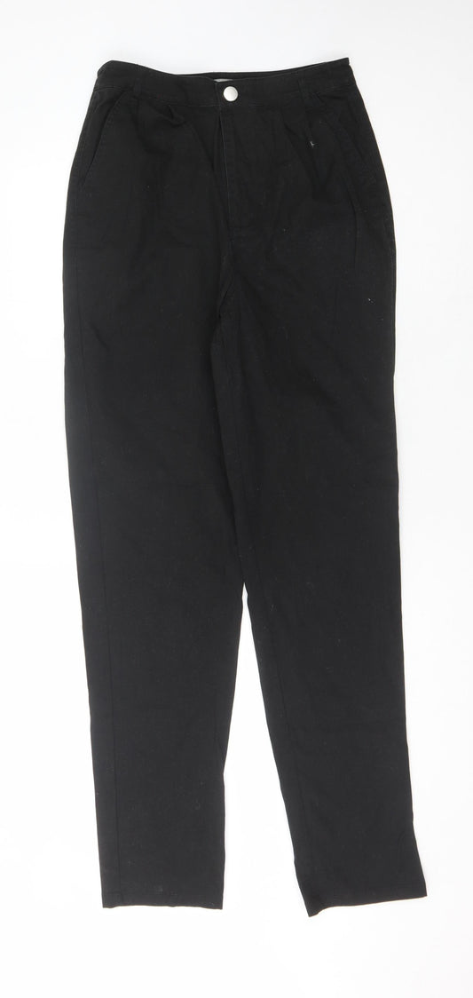 ASOS Women's Black Straight Trousers, Size 10