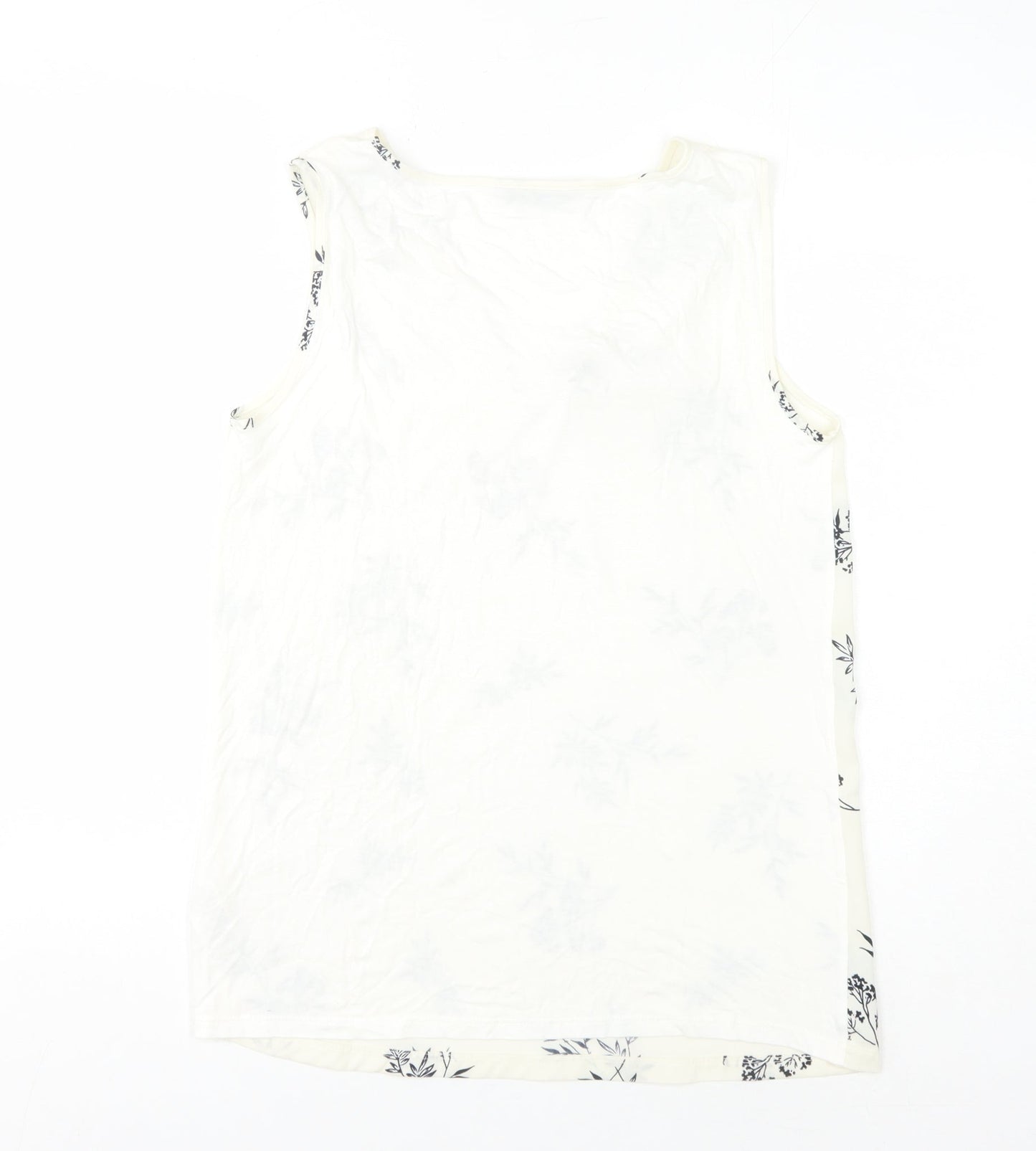 Marks and Spencer Women's Ivory Floral Top Size 8