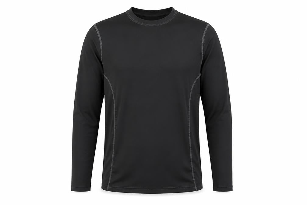 David Luke Boys Black Long Sleeve Basic Top - Size M