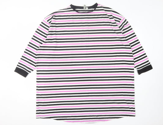 ASOS Women's Striped Ringer T-Shirt, Multicoloured, Size 14