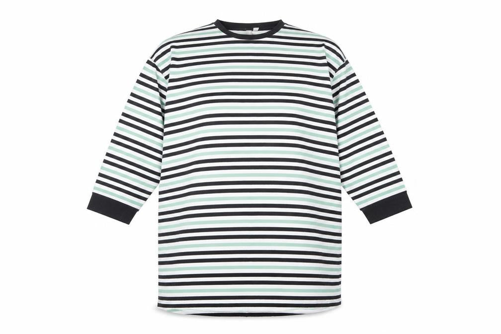 ASOS Women's Multicoloured Striped T-Shirt Size 14
