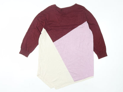 Back view of Kaleidoscope Women's Multicoloured jumper, size 18