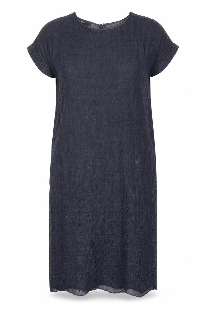 Next Women's Blue Short Sleeve Denim Dress Size 6
