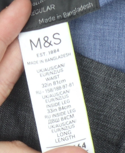 Marks and Spencer Men's Grey Dress Pants 32
