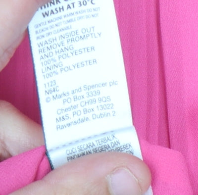 Marks & Spencer Pink Sleeveless Dress Size 8