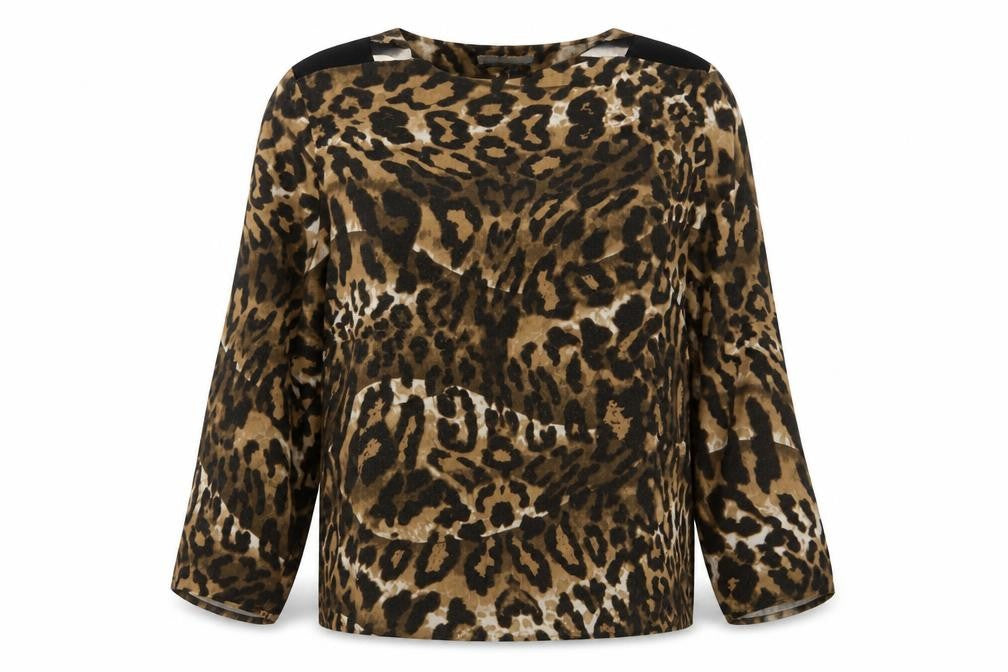 Marks & Spencer Women's Leopard Print Blouse UK 12