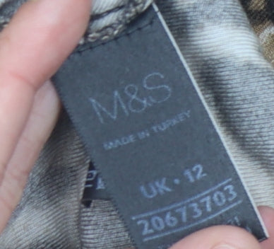 Marks and Spencer Women's Leopard Print Blouse UK 12