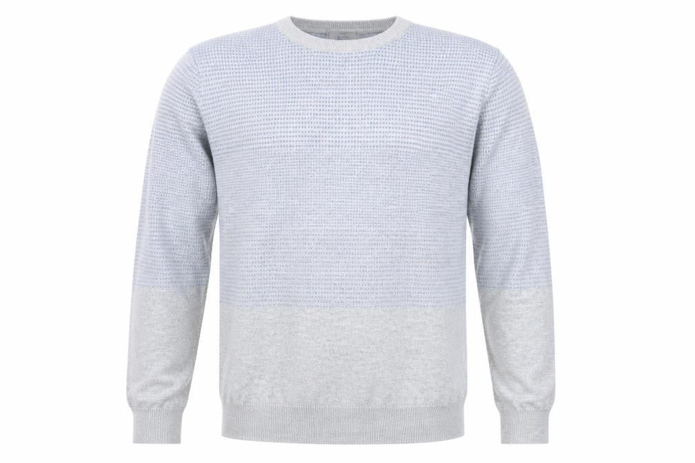 Marks & Spencer Men's Grey L Cotton Pullover Jumper